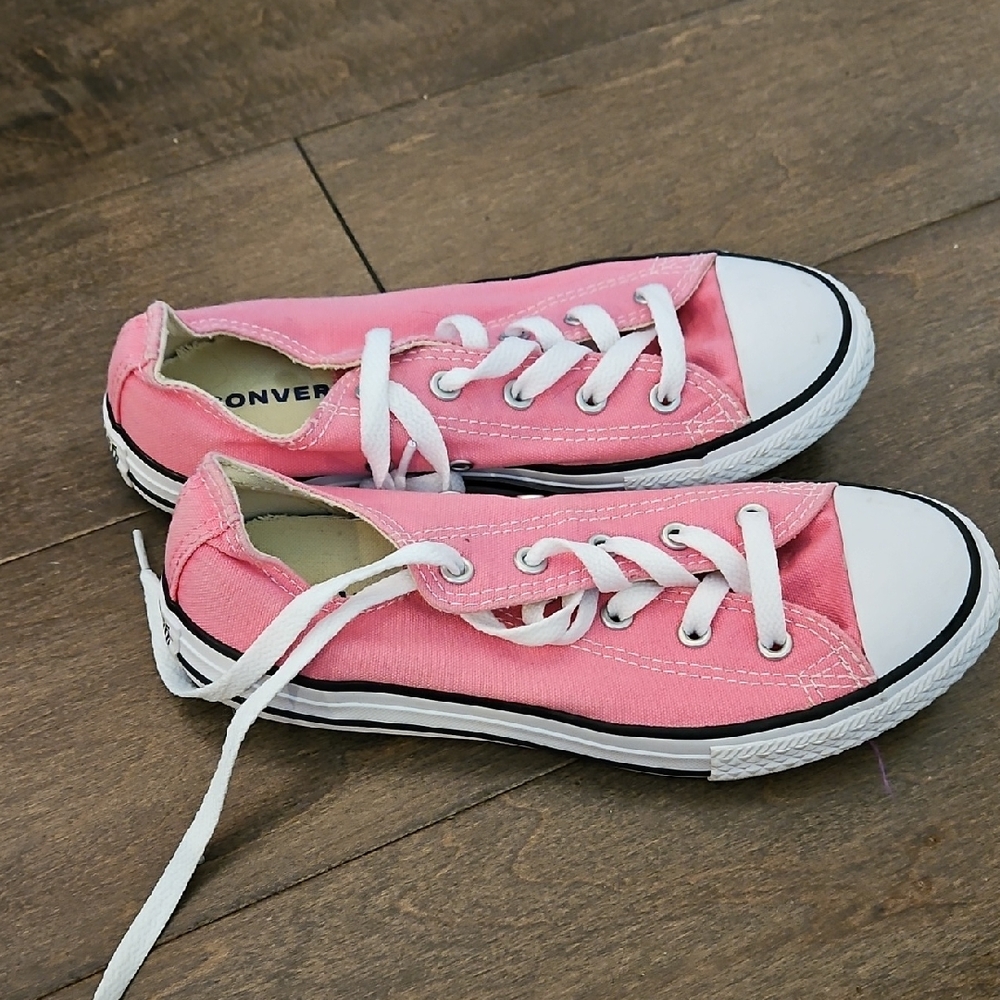Converse Pink Canvas Sneakers